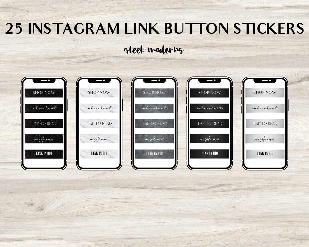 25 Instagram Link Button Stickers Tap to Shop Link Stickers Etsy
