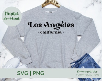 Los Angeles SVG, LA svg, LA shirt svg, California svg, vacation svg, west coast svg, California state, cricut svg commercial use, retro la