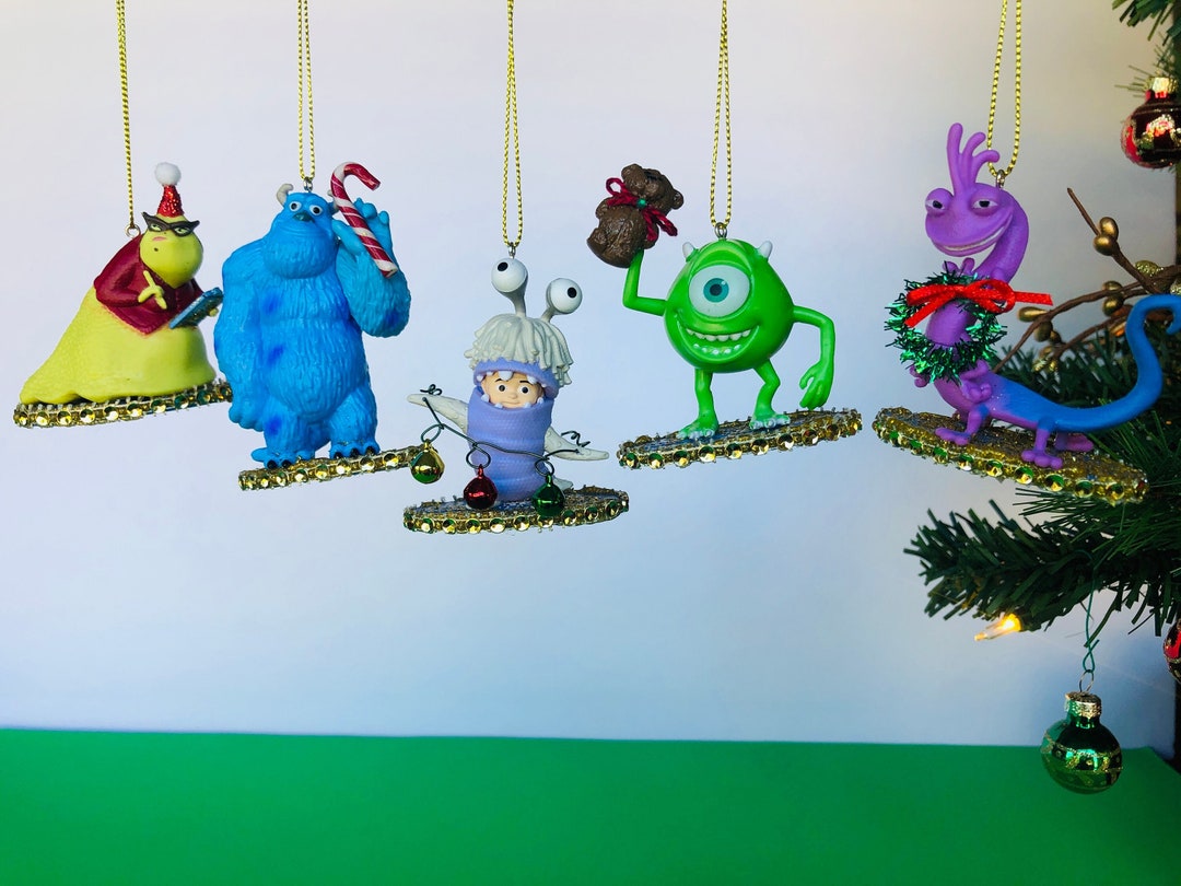 MONSTERS, INC. CHRISTMAS Ornaments Set of 5 Monster's Inc. Toys