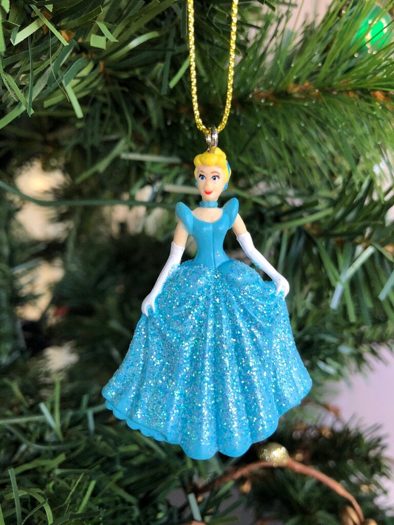 DISNEY PRINCESS ORNAMENT Set of 4 Cinderella Tinkerbell Etsy