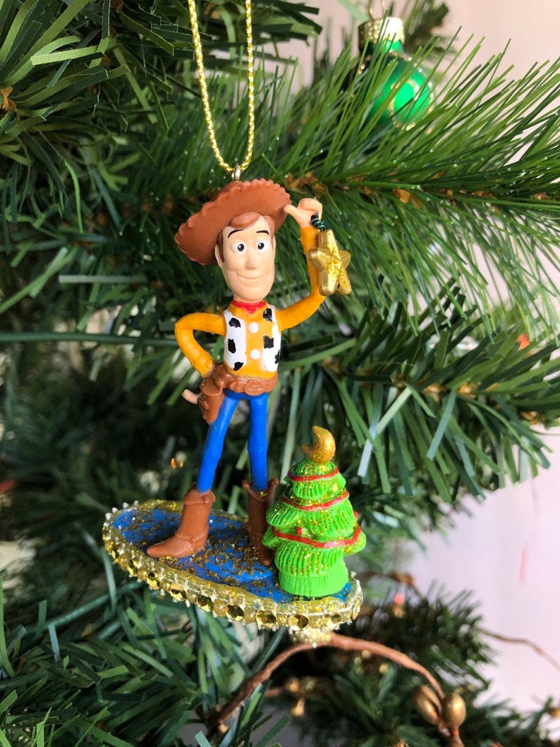 TOY STORY ORNAMENTS Set of 5 Toys Embellished With Christmas Etsy