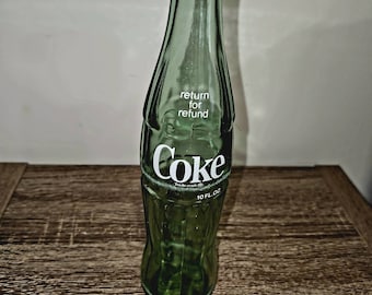 Return for Refund Coca Cola Coke Green Glass Bottle