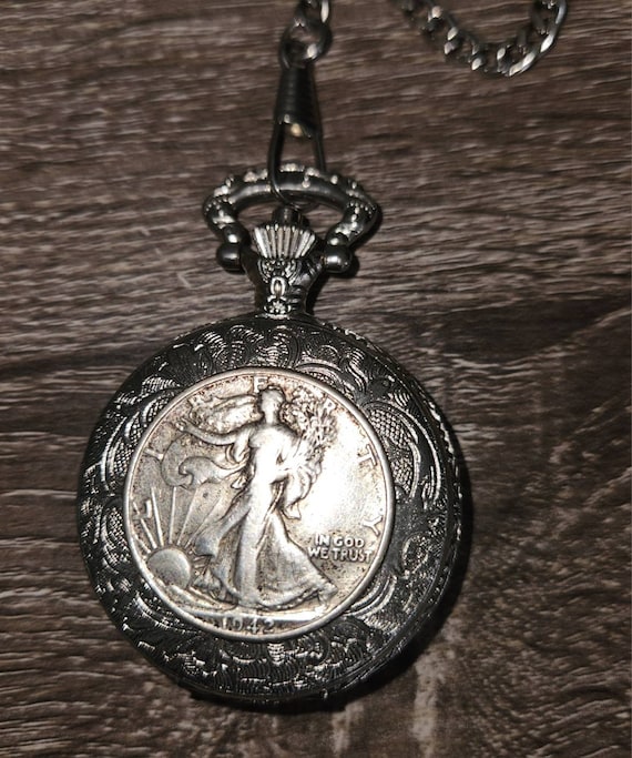 1942 Walking Liberty Half Dollar Pocket Watch - image 2