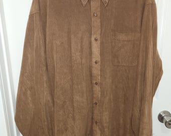 Vintage Duck Head Expedition Long Sleeve Men's Shirt Size XL
