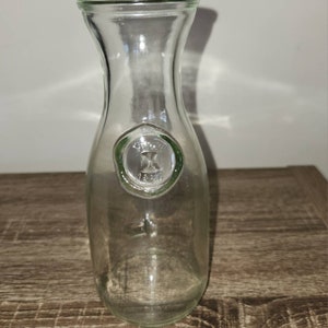 1 Liter Litre Vintage Wine Water Juice Milk Carafe Glass Decanter USA
