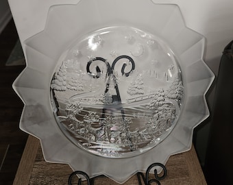 Mikasa "Silent Night" Frosted Christmas Platter