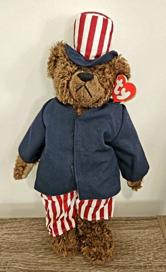 Ty Beanie Babies Bear Patriotic Uncle Samuel I Want You 1993. Etsy