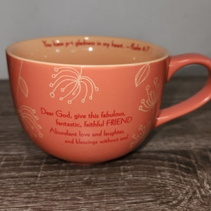 Vintage Abbey Press Coffee Mug With Psalm 4:7 Prayer - Etsy