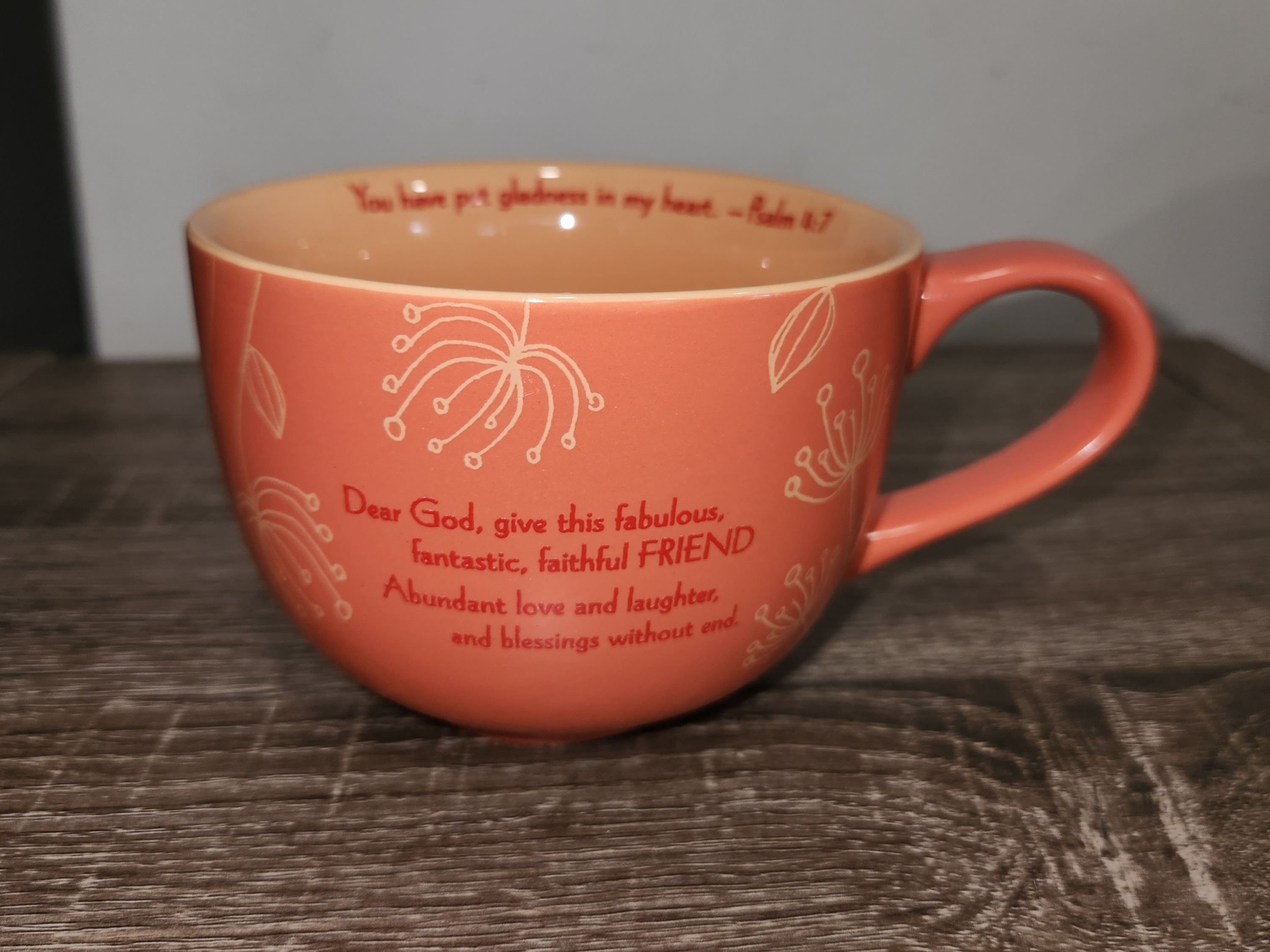 Vintage Abbey Press Coffee Mug With Psalm 4:7 Prayer - Etsy