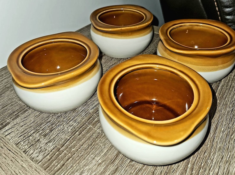 Rego China French Onion Soup Bowls With Side Handles. Set of 4 Etsy