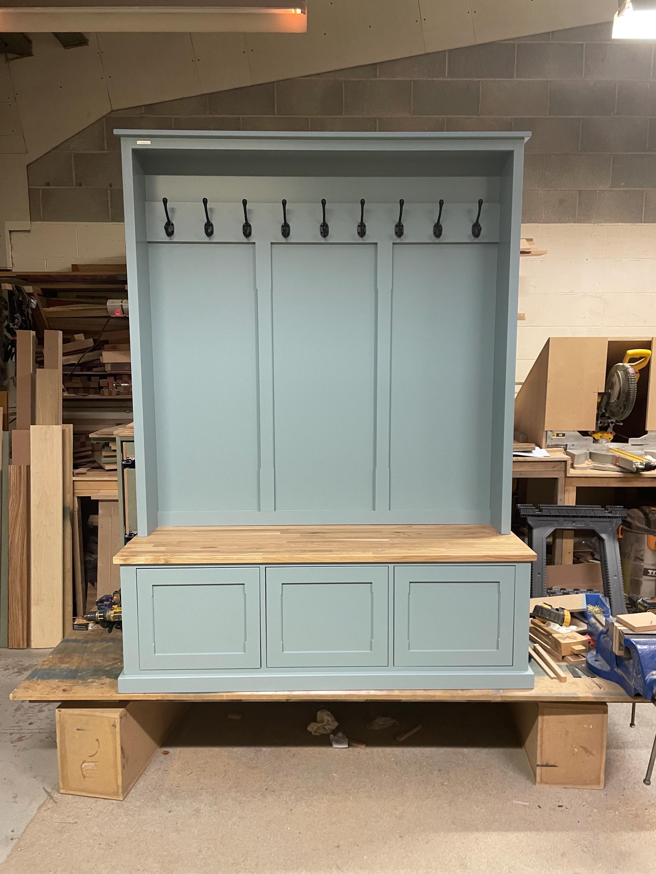 Oak Bench Seat: Shaker Style Boot Room Storage With Drawers - Etsy UK