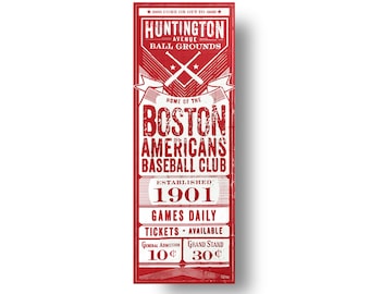 Boston Red Sox- old style rustic sign-screen printed on wood. - With FREE shipping 9 x 26
