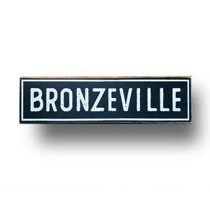 Chicago- Bronzeville neighborhood 4x15 inch screen printed wooden sign- , Bronzeville chicago neighborhood wall art, With FREE shipping