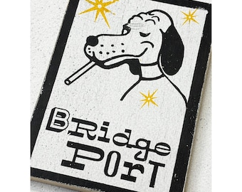 Bridgeport rökhund i träskylt: Chicago Neighborhood Art