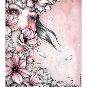 flower eater print