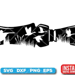 Goose hunting svg - Hunting svg - geese svg - Artsy style Goose hunting in silhouette for cri cut - digital download