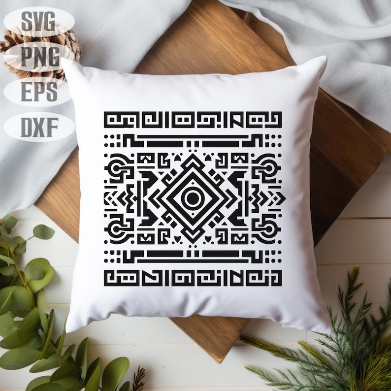Aztec Pattern SVG Bundle: 100+ Tribal Geometric Cut Files (commercial ...