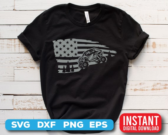 UTV svg - Utv png - Vintage UTV USA flag theme -  digital download