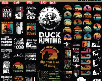 Duck Hunting SVG Bundle: 105 Hunter Designs (Digital Download)