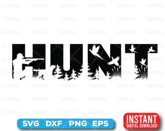 Pheasant hunting svg - Hunting svg -  Pheasant Hunting theme Hunt silhouette - Digital download