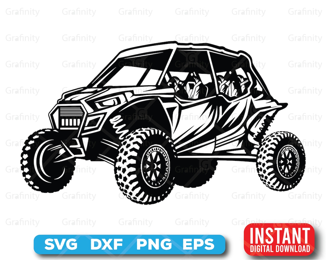 UTV Svg UTV Png UTV Vector Style 4 Seaters Digital Download Etsy