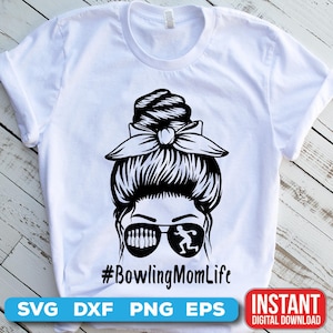 Bowling SVG - Bowling mom life artsy style - digital download