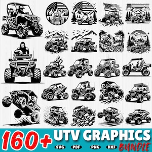 160+ UTV SVG Bundle | Off-Road Vehicle Cut Files | Vector bundle svg, dxf, png, pdf | Instant Download | Cricut, Silhouette | Commercial Use