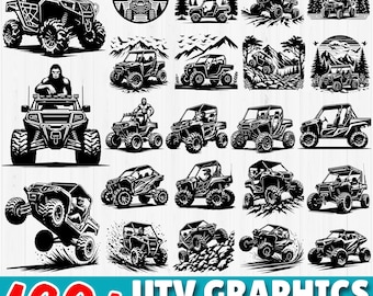 UTV SVG Bundle: Off-Road Vehicle Cut Files (Commercial Use) (Digital Download)