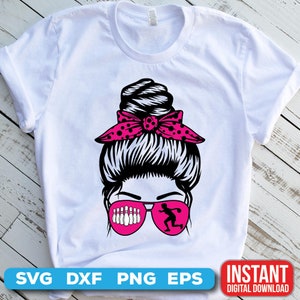 Bowling SVG - schattige kunst vrouwelijke bowlingstijl - digitale download