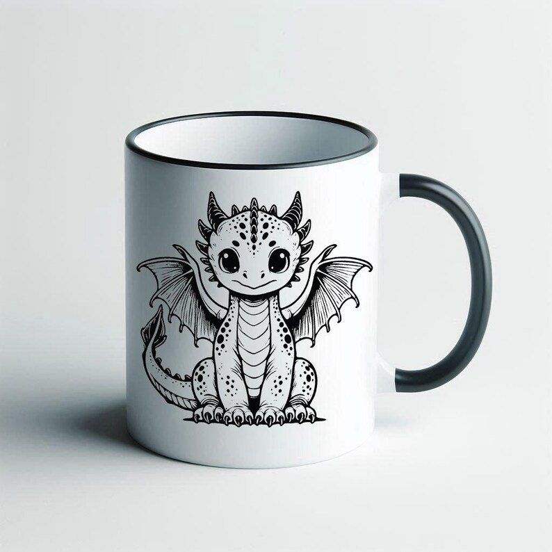 300+ Baby Dragon Graphics SVG Bundle, Baby Dragon cut files for Cricut, Tribal Dragon Clipart, png,svg, and pdf, Instant Digital download image 6