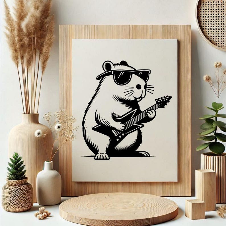 450 Kapybara SVG-paket | Söt Kapybara Clipart | Kawaii djurillustrationer | DXF-klippfiler | Direktnedladdning | Kommersiellt bruk bild 2