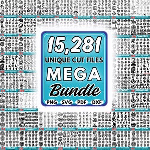 15,281 Vector Cut files MEGA BUNDLE svg | dxf cricut cut files | craft clipart pack | commercial use svg design set for silhouette