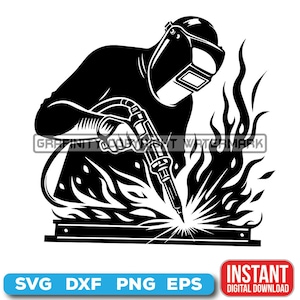 Welding SVG, Welder SVG, # 05 Male welding graphics, digital download