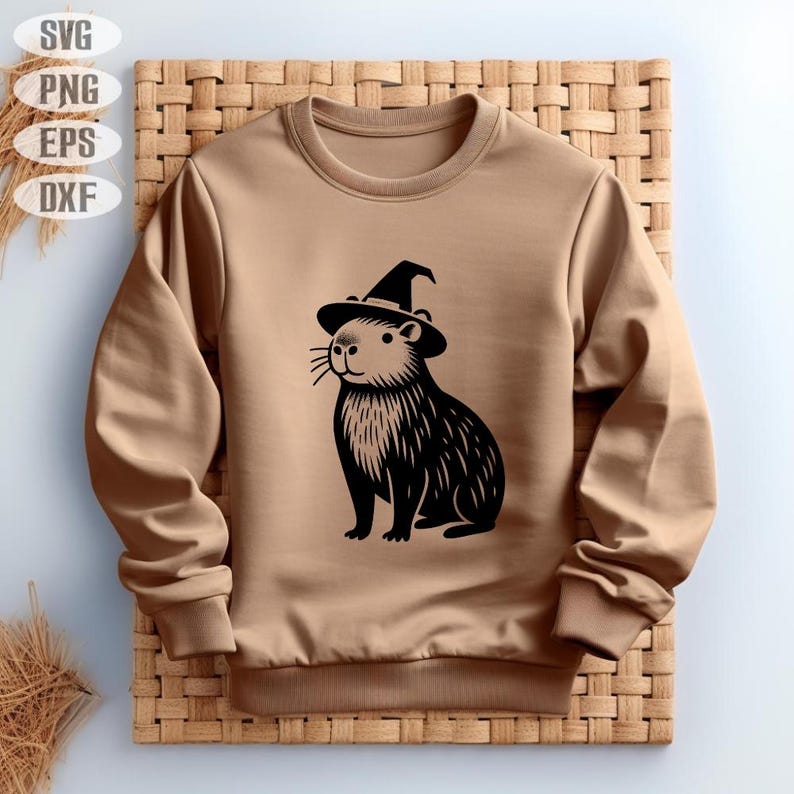 450 Kapybara SVG-paket | Söt Kapybara Clipart | Kawaii djurillustrationer | DXF-klippfiler | Direktnedladdning | Kommersiellt bruk bild 3