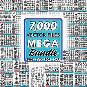 7000+ Mega SVG Bundle: Vector Cut Files, Clipart Designs (Commercial Use)
