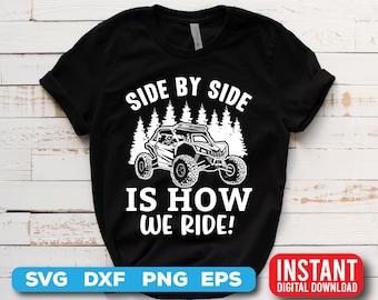 UTV Rider SVG PNG: Side by Side Design (Digital Download)