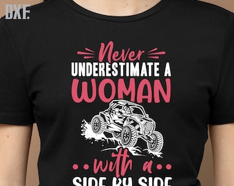 UTV Woman Rider SVG PNG: Side by Side Design (Digital Download)
