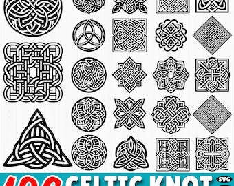 196 Celtic Knot SVG Bundle | Celtic Mandala DXF Cut Files | Irish Knot Clipart for Cricut Silhouette | Celtic Cross SVG | Commercial Use