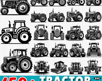150+ Tractor SVG Bundle: Farm Tractor Cut Files (Commercial Use) (Digital Download)