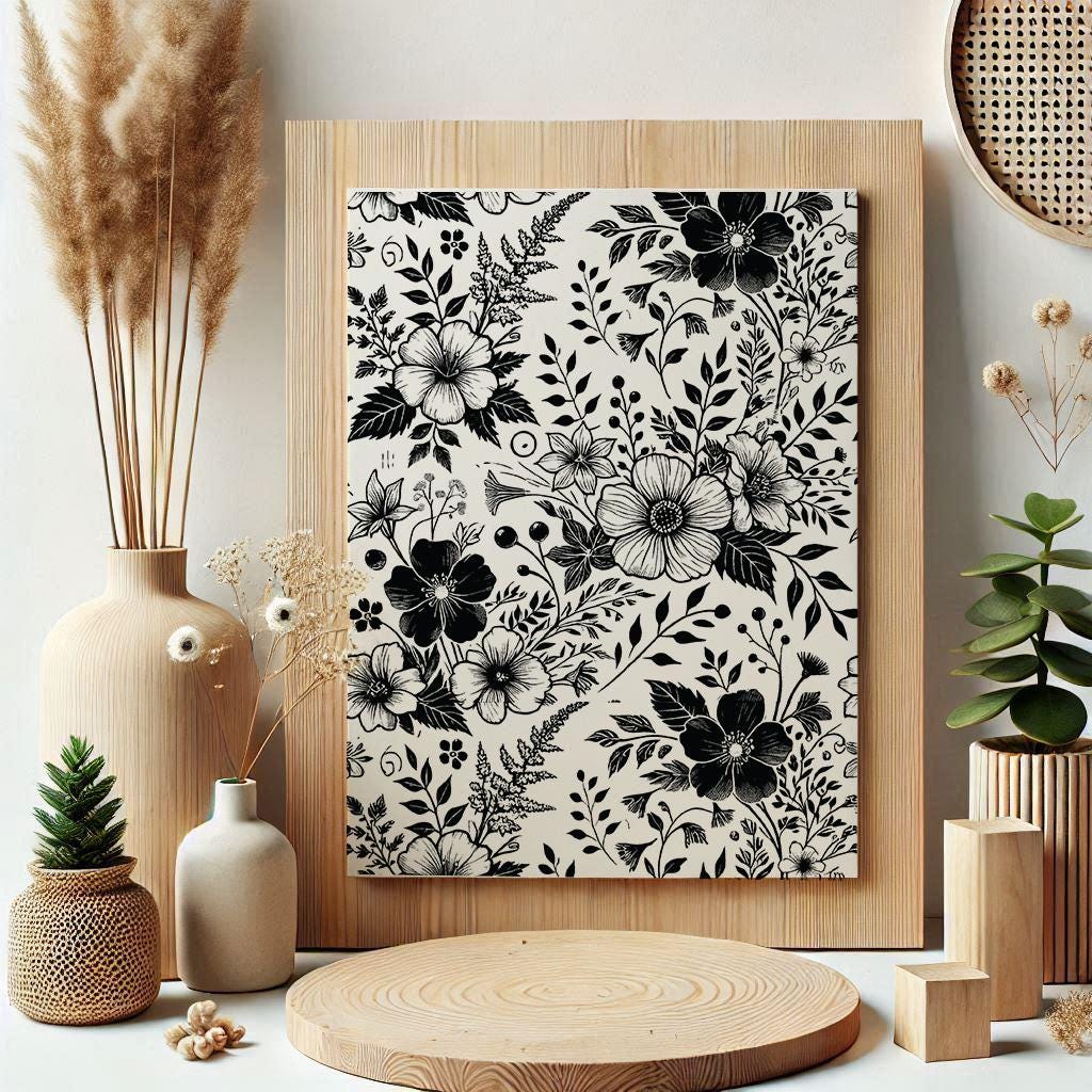 70+ Floral Seamless Pattern SVG Bundle: Flower Cut Files (commercial ...
