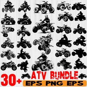 ATV svg - ATV bundle vector graphics svg, eps, png cut files -  digital download