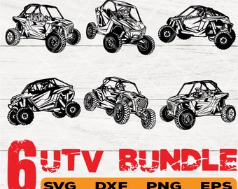 Paquete de imágenes SVG para pilotos de UTV: Gráficos vectoriales todoterreno (descarga digital)