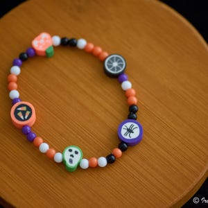 Personalized Halloween Bracelet, Halloween Wish Bracelet, Halloween Party Favor, Trick or Treat