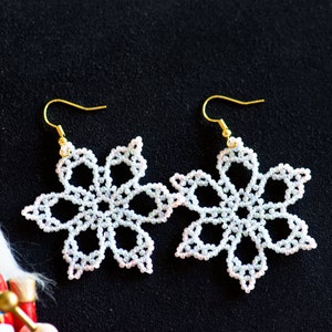 Snowflake Earrings | Snowflake Winter Jewelry | Snow Earrings | Women Earrings | Gift for Her