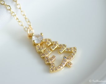 Dainty 14k Gold Filled Charm Necklace, Collier élégant, Collier en or Dainty, Collier en or Dainty, Chaîne en or Dainty