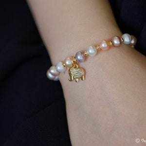Freshwater Pearl Bracelet, Beaded Pearl Bracelet, Daity Pearl Braacelet, Real Pearl Bracelet, Gift for her, Mother&#39;s day Gift,Christmas Gift