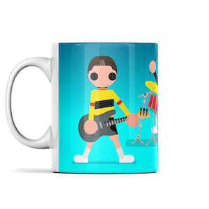 Taza de supergrupo con Wout van Aert, Tadej Pogacar y Mathieu van der Poel