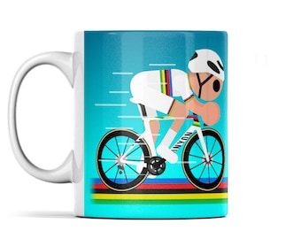 Mathieu van der Poel Rainbow Jersey Mug