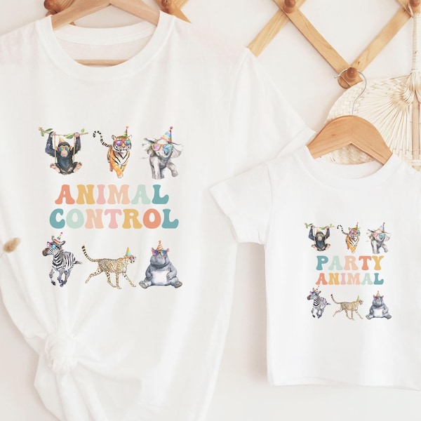 Party Animal Birthday Shirt, Zoo Animals Birthday, Party Animal Shirt, Infant Toddler Youth Kids, Wild Safari Party Animals Birthday Outfit
