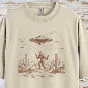 Bigfoot Shirt, Western Shirt, Rodeo Shirt, Funny Shirt, UFO Shirt, Western Birthday Shirt, Cowboy Graphic Tee, Bigfoot Gift, Sasquatch Shirt